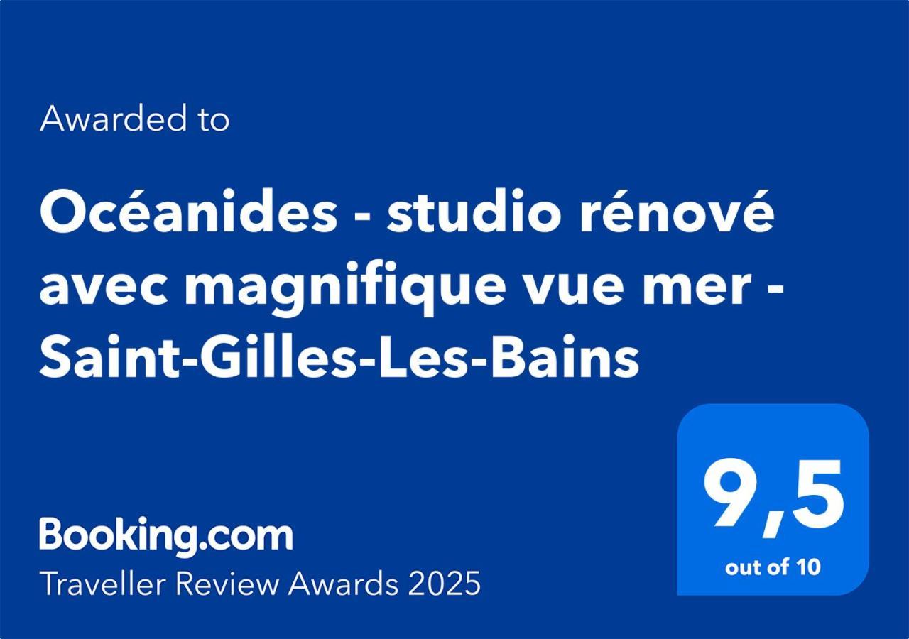 Oceanides - Studio Renove Avec Magnifique Vue Mer - Saint-Gilles-Les-Bains Exteriér fotografie